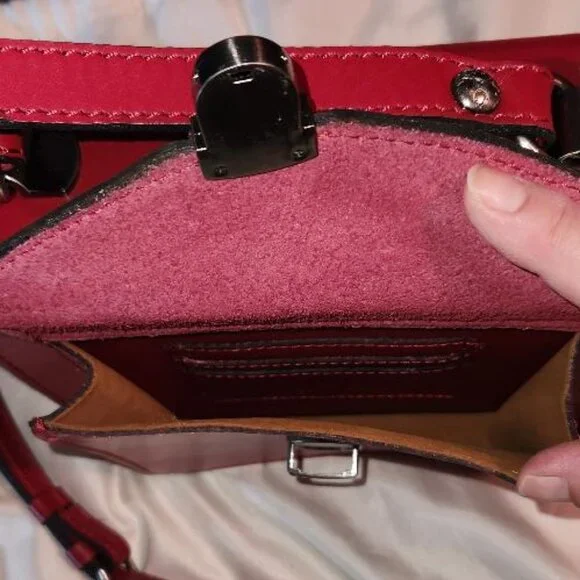 Patricia Nash Vintage Red Leather Bag - Picture 7 of 7